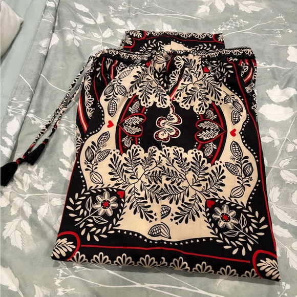 Rachel Zoe Pants - Rachel Zoe Black and Cream Wide Leg